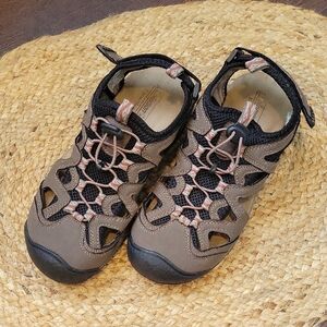 Coleman Brown and Black Outdoor Sandals